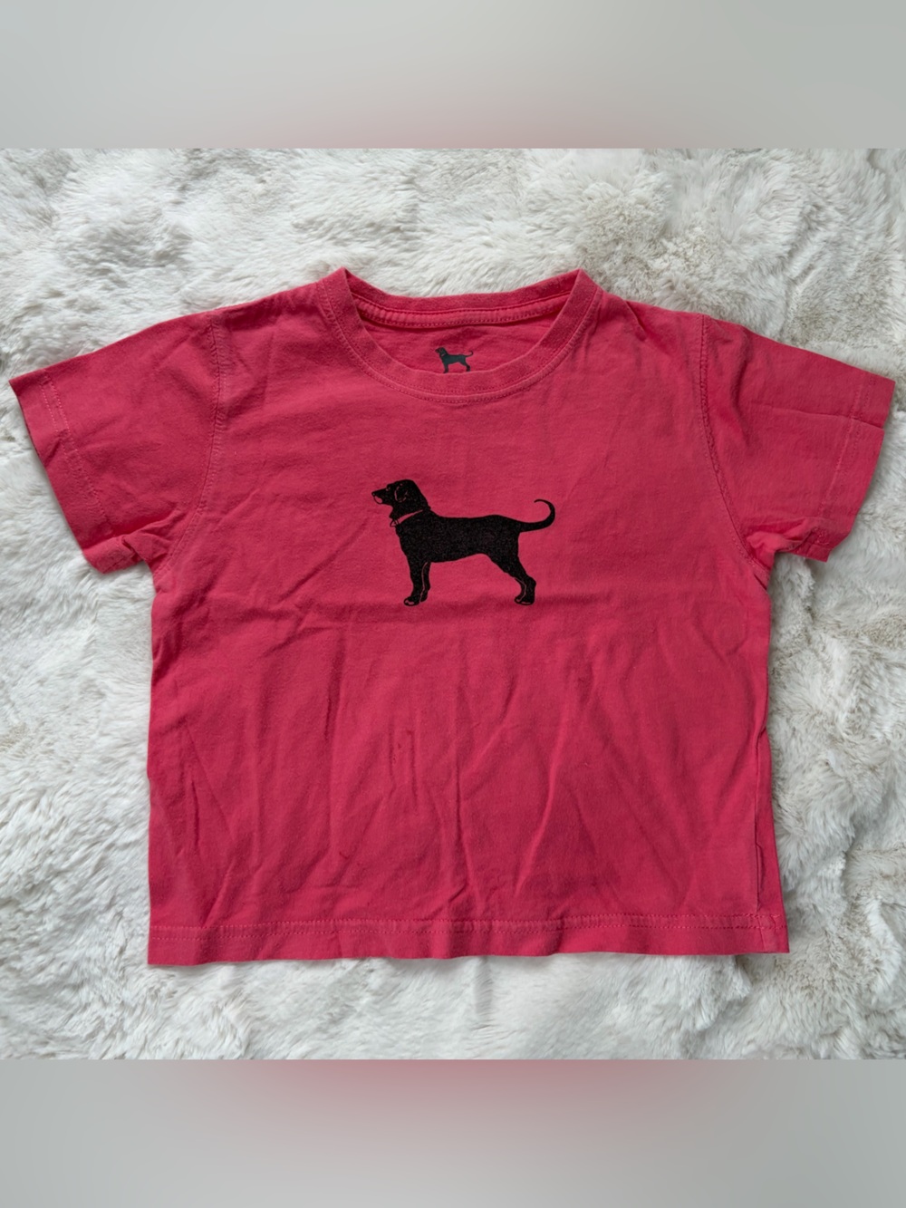 The Black Dog Martha’s Vineyard Kids Red Tee with Black Dog Logo